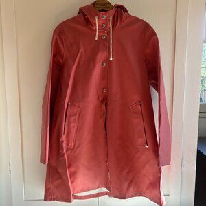 Used Stutterheim Pink Moseback Raincoat (Sz XS)